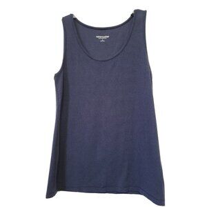 Soft Surroundings Sleeveless Knit Tunic Top Navy Blue 1X